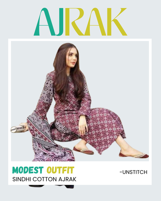 3 Piece Sindhi Ajrak
