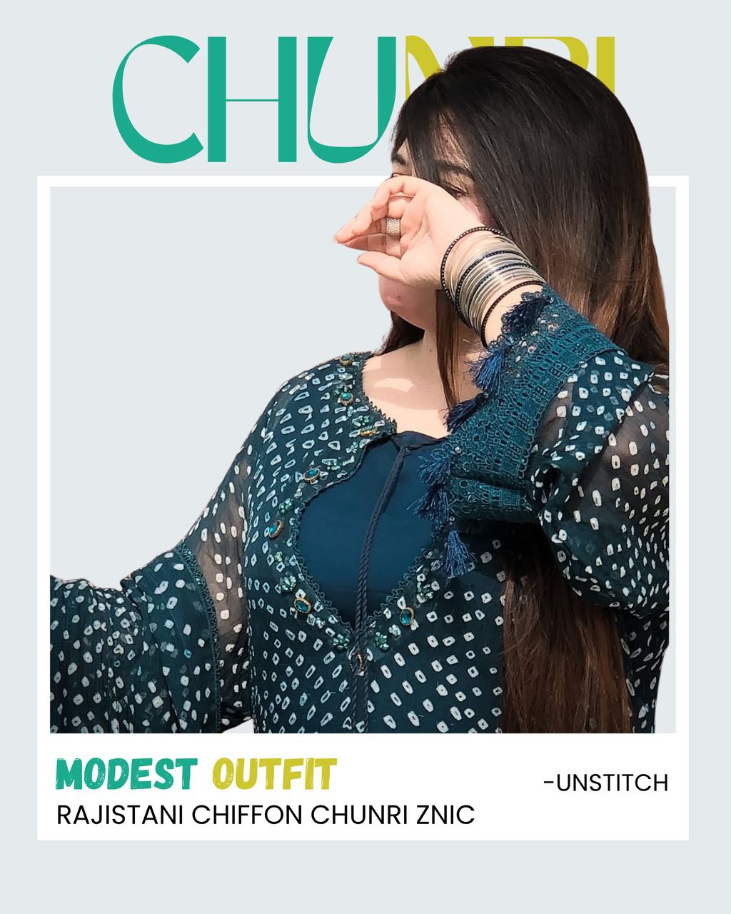 Rajistani Chiffon Chunri Znic