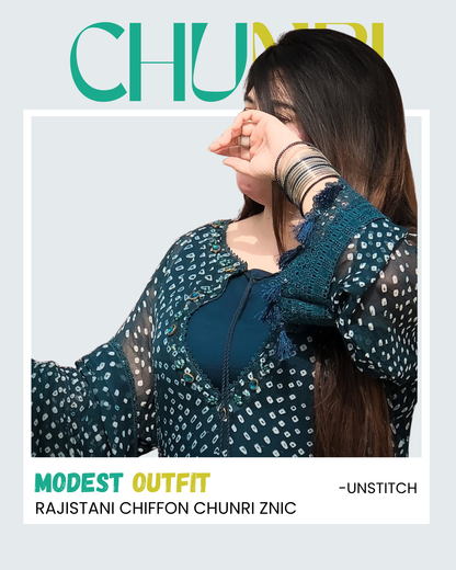 Rajistani Chiffon Chunri Znic