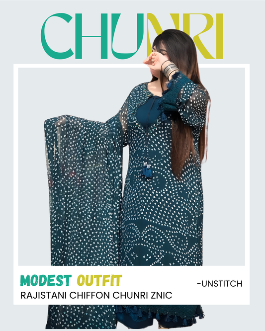 Rajistani Chiffon Chunri Znic