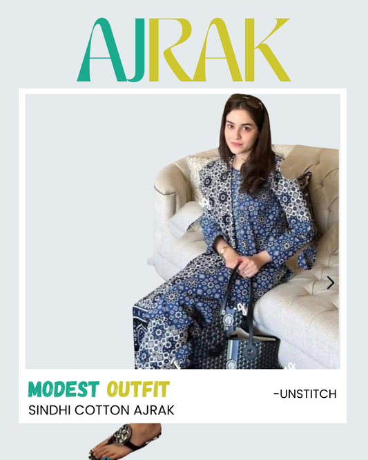 3 Piece Sindhi Cotton Ajrak