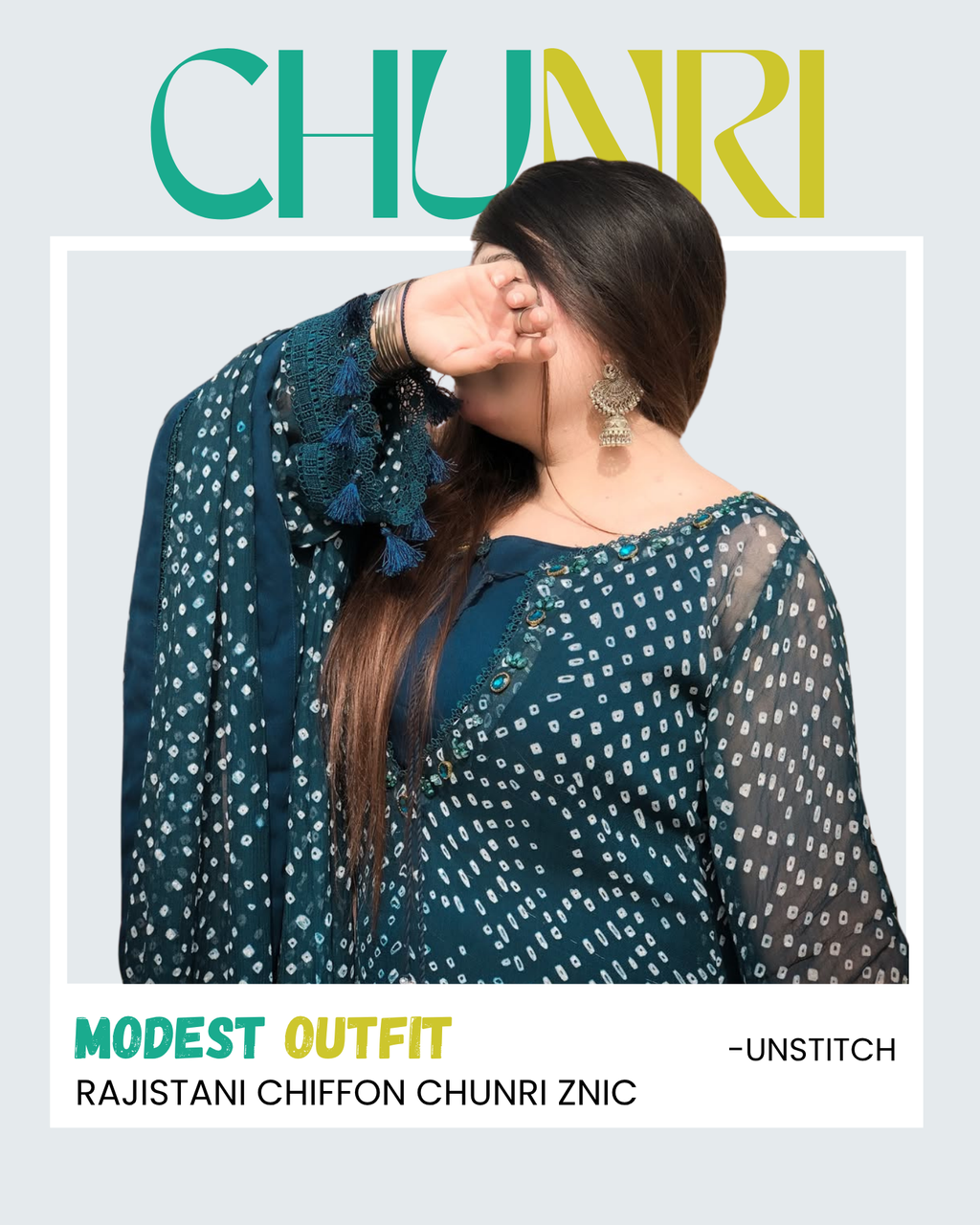 Rajistani Chiffon Chunri Znic