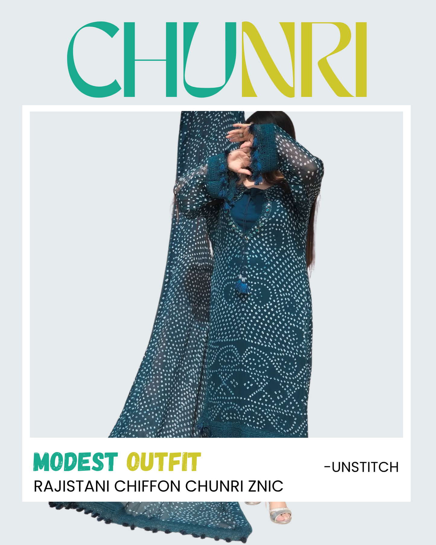 Rajistani Chiffon Chunri Znic