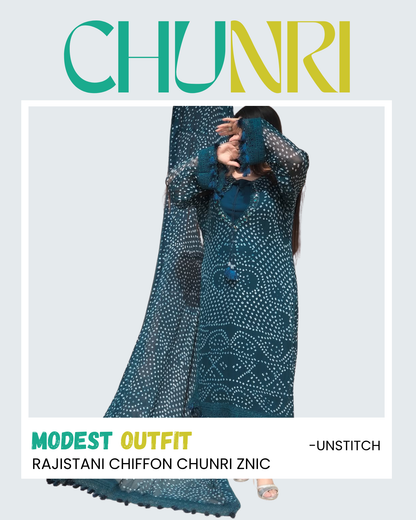 Rajistani Chiffon Chunri Znic