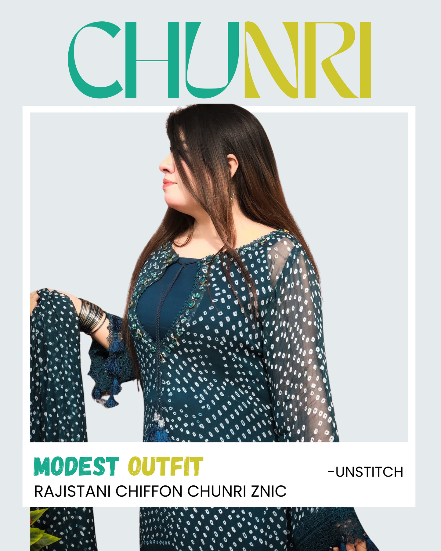 Rajistani Chiffon Chunri Znic