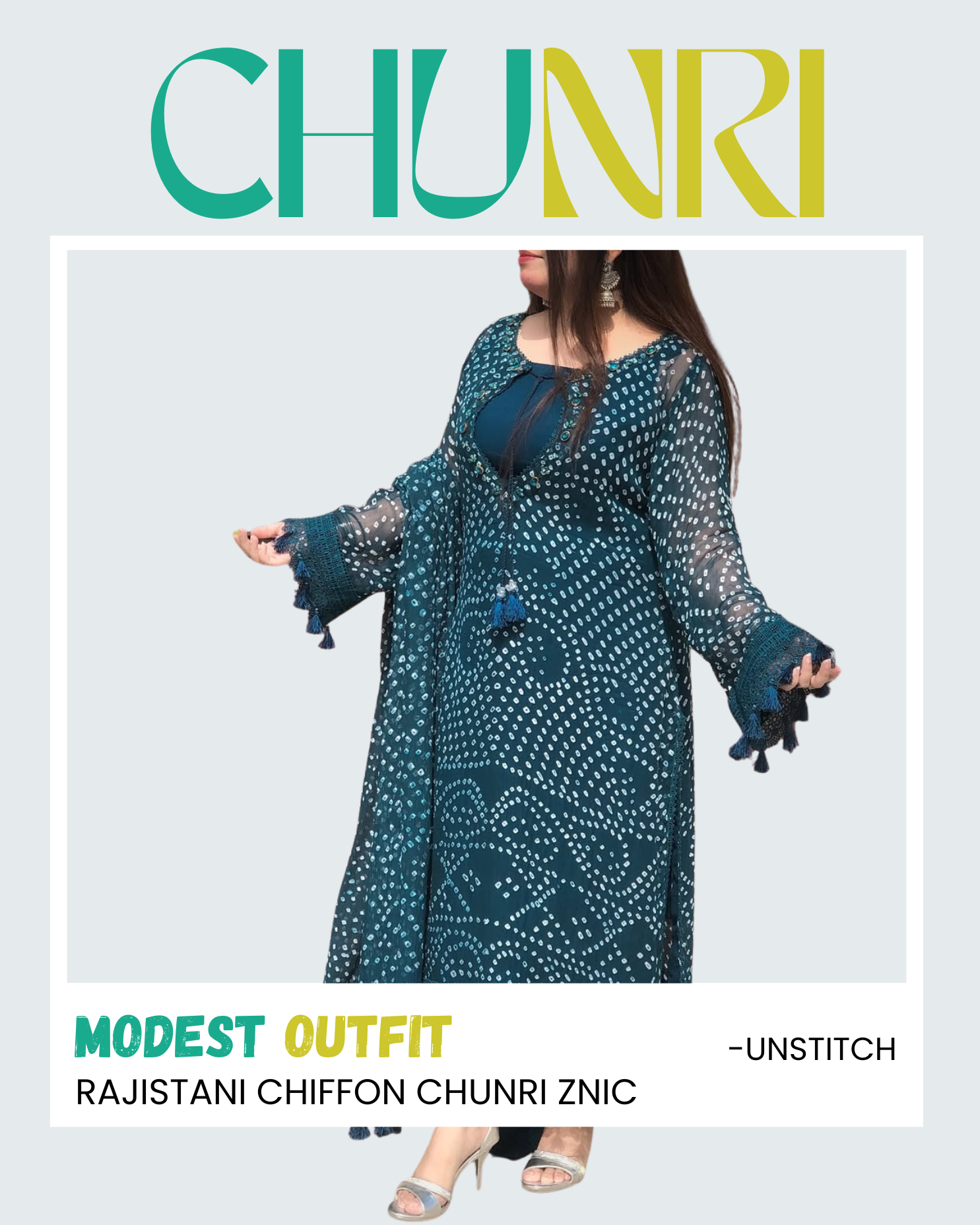 Rajistani Chiffon Chunri Znic